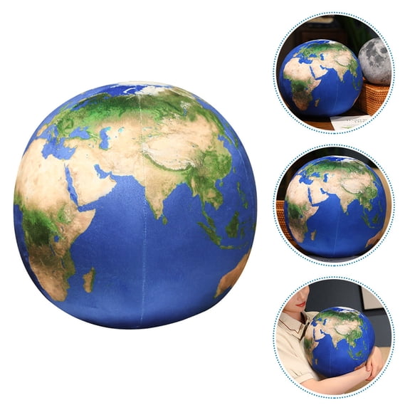 FOMIYES Plush Earth Pillow Round Ball Cushion with Comfortable Soft Fabric for Home Use