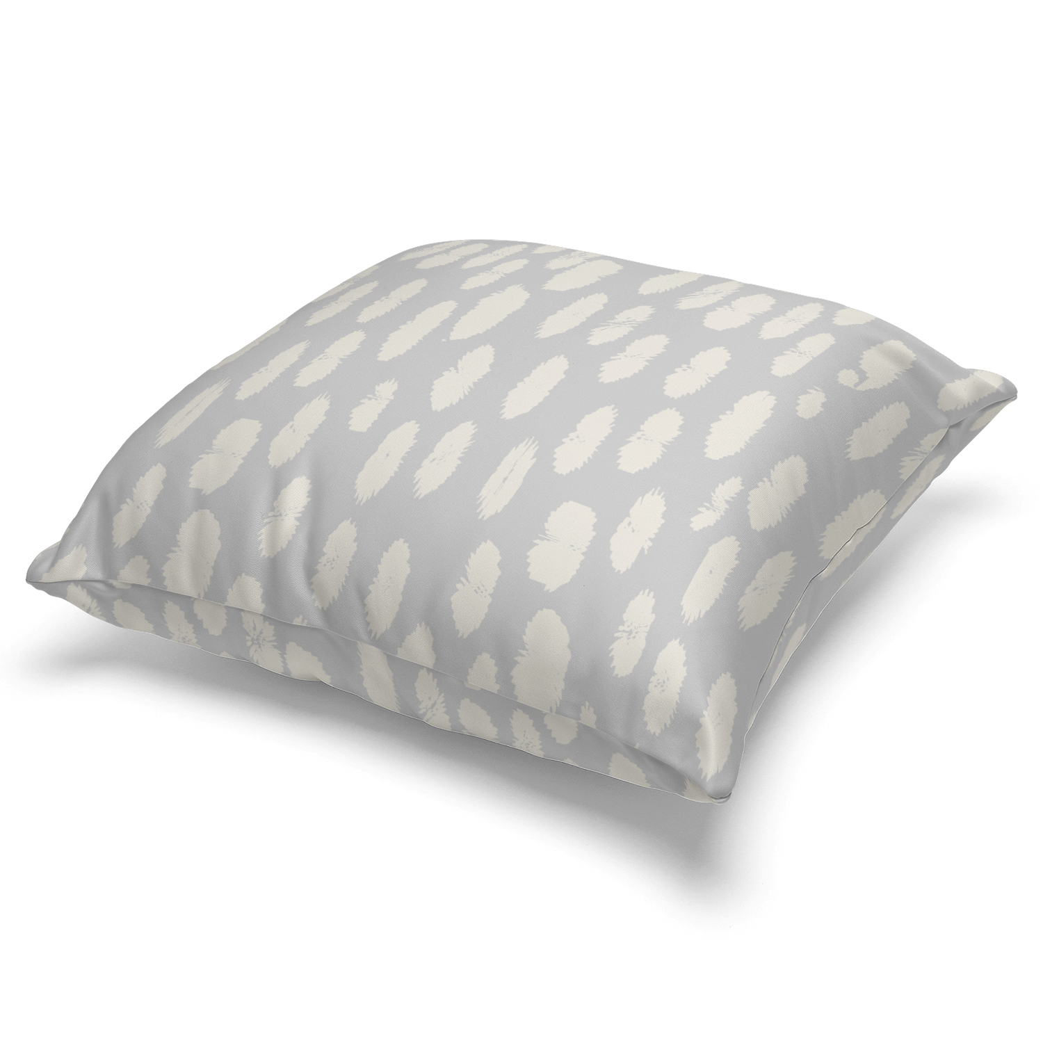 Grey White Mini Dot Fabric Decorative Pillow AZD1027PW1414