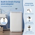 thumbnail image 2 of Auertech 15 lbs Portable Washing Machine Top Load Fully Automatic Washer with LED Display & Drain Pump, 2 of 6