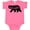 Hot Pink, variant on Inktastic Montana Black Bear Silhouette Boys or Girls Baby Bodysuit