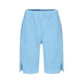 thumbnail image 4 of Summer Clothes for Girls 10-12 Girls Shorts Casual Floral Printed Short Pants Summer Ruffle Beach Shorts with Pockets Size 4-15, 4 of 4