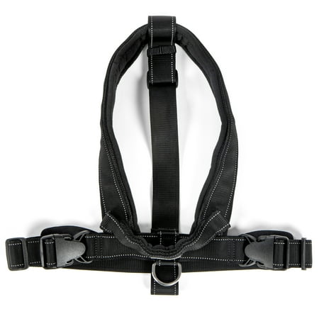 UPC: 0786306777234 | Sherpa Travel Dog Harness  Built-in Quick Grab Leash Handle – Easy to Put On  Padded for Comfort  Reflective Stitching – Black  Medium