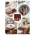 thumbnail image 3 of Gingerbread Christmas Cloth Napkins Set of 4 Reusable Dinner Napkins, Xmas Balls Branches Red Buffalo Plaid Cocktail Napkin Washable Table Napkins for Wedding/Holiday Party/Baby Shower 20"x20", 3 of 7