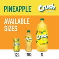 thumbnail image 3 of Crush Caffeine Free Pineapple Soda Pop, 12 fl oz, 12 Pack Cans, 3 of 10