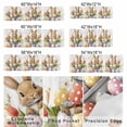 thumbnail image 2 of Valance Curtains for Kitchen Windows Cartoon Easter Egg Bunny on White Rod Pocket Valance Spring Leaves Flower Short Window Curtain Topper for Bedroom Living Room Bathroom 54x18in,1&nbsp;Panel, 2 of 9