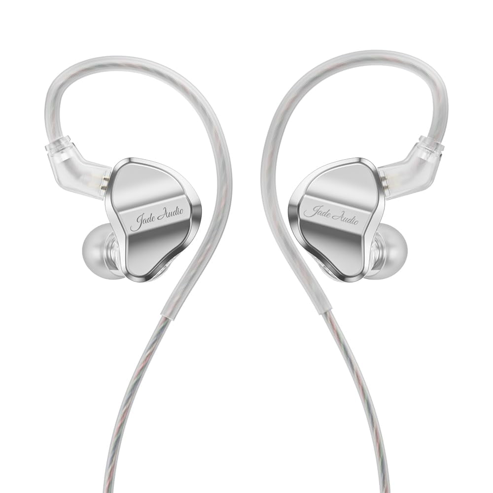 FiiO/JadeAudio JD1 HiFi In-Ear Monitor Headphones - 10mm Dynamic Driver, Bass Stereo Earbuds With Mic