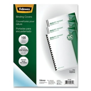100 Pack Clear Presentation Covers for Binding, Letter Size 10 Mil Plastic  Sheets for Reports, Presentations, Awards, Books (8.5 x 11 In)