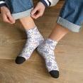 thumbnail image 3 of Pofeuu Lavender Flowers Print 30cm Socks, Adult Running Hiking Socks for Youth and Adult, 3 of 7