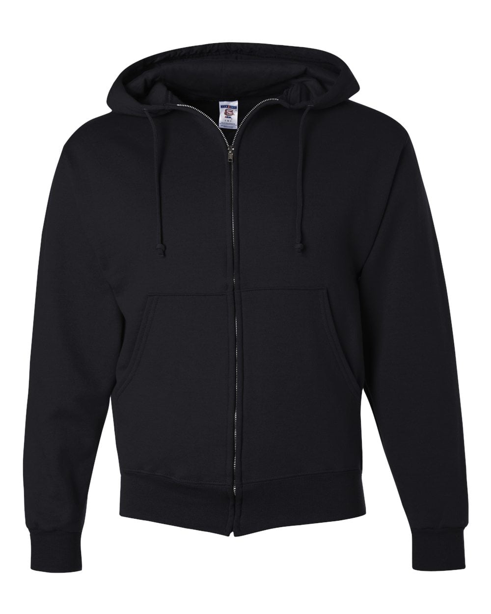 Jerzees 9.5 oz. 50/50 Super Sweats Fleece Full Zip Hood (4999) Black ...