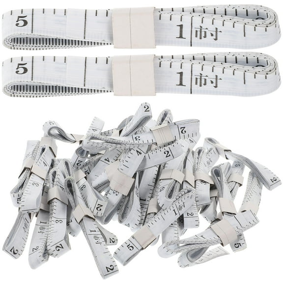 IDEANATEGRATE 50Pcs Measuring Tapes for Sewing and Gifting in Multi and Random Colors