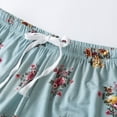 thumbnail image 3 of Defitshape Women's 2 Piece Cami Shorts Pajamas Summer Soft Holiday Family Cami Cool Lightweight Modal Pjs Blue Large, 3 of 4