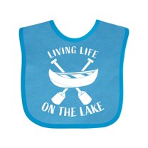 Inktastic Living Life on the Lake Boys or Girls Baby Bib