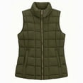 thumbnail image 4 of Edvintorg Women's Winter Waistcoat Sleeveless Zip up Puffer Jacket Lightweight Padded Vest with Pockets Fall Outerwear, 4 of 6