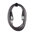 thumbnail image 2 of Guitar 1/4 Inch Audio Instrument Cable 10ft Noise Reduction Dual Straight Interface 6.35mm Mono Waterproof Guitar Cable Compression Resistant Professional Audio Interconnect Cord, 2 of 7