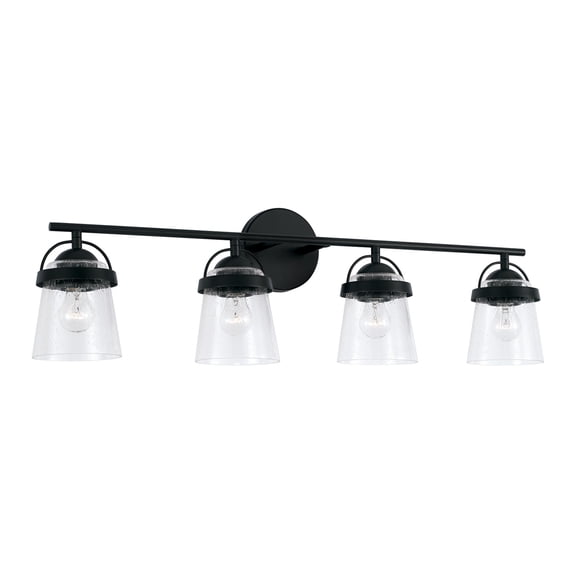 Capital Lighting 147041MB-534 Madison 4 Light 33" Wide Bathroom Vanity Light - Black