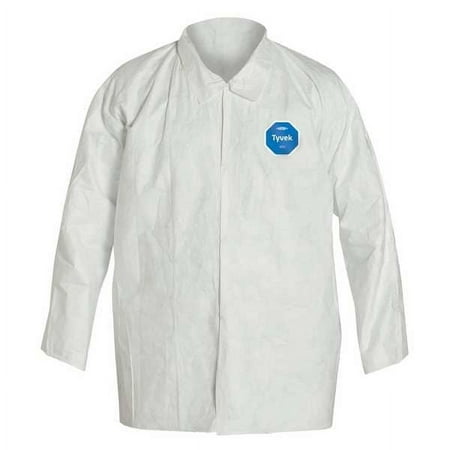 Dupont Disposable Shirt,4XL,Snap,PK50 TY303SWH4X005000