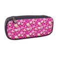 thumbnail image 2 of Lsque Vintage Flowers Printed Big Capacity PU Leather Pencil Case Large Pencil Pouch Stationery Pen Bag Pencil Holder for Teen, 2 of 6