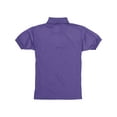 thumbnail image 2 of Hanes Cotton-Blend Jersey Polo (054Y) Purple, S, 2 of 5