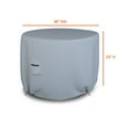thumbnail image 2 of Round Patio Table Cover 18 Oz Waterproof - 100% Weather Resistant Outdoor Round Table Cover with Air Pocket and Drawstrap for Snug Fit (48" Dia x 24" H, Grey), 2 of 7