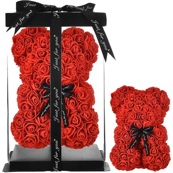 Rose Teddy Bear Mother's Day Valentine's Day, with box (red)