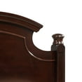 thumbnail image 2 of Summit G5950A-KB King Bed, Cappuccino, Real Wood Veneer, 81x89", Traditional 4-Post Design, Bedroom Furniture, Requires Foundation or Slat Kit, Malaysia, 2 of 6