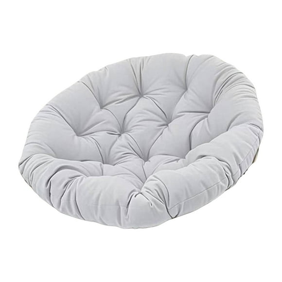 Cojín colgante para silla de huevo, cojín para columpio, elegante, transpirable, multifuncional, práctico y suave, para sillas de jardín. Gris
