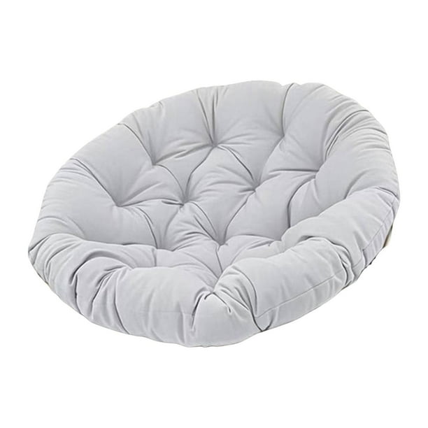 Cojín para silla colgante, cojín para columpio, cómodo cojín para asiento, alfombrilla para sillas de jardín Gris