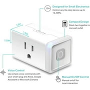 Kasa Smart Plug by TP-Link, Smart Home WiFi Outlet Works with Alexa, Echo, Google Home & IFTTT, No Hub Required, Remote Control, 12 Amp, UL Certified, 3-Pack (HS103P3)