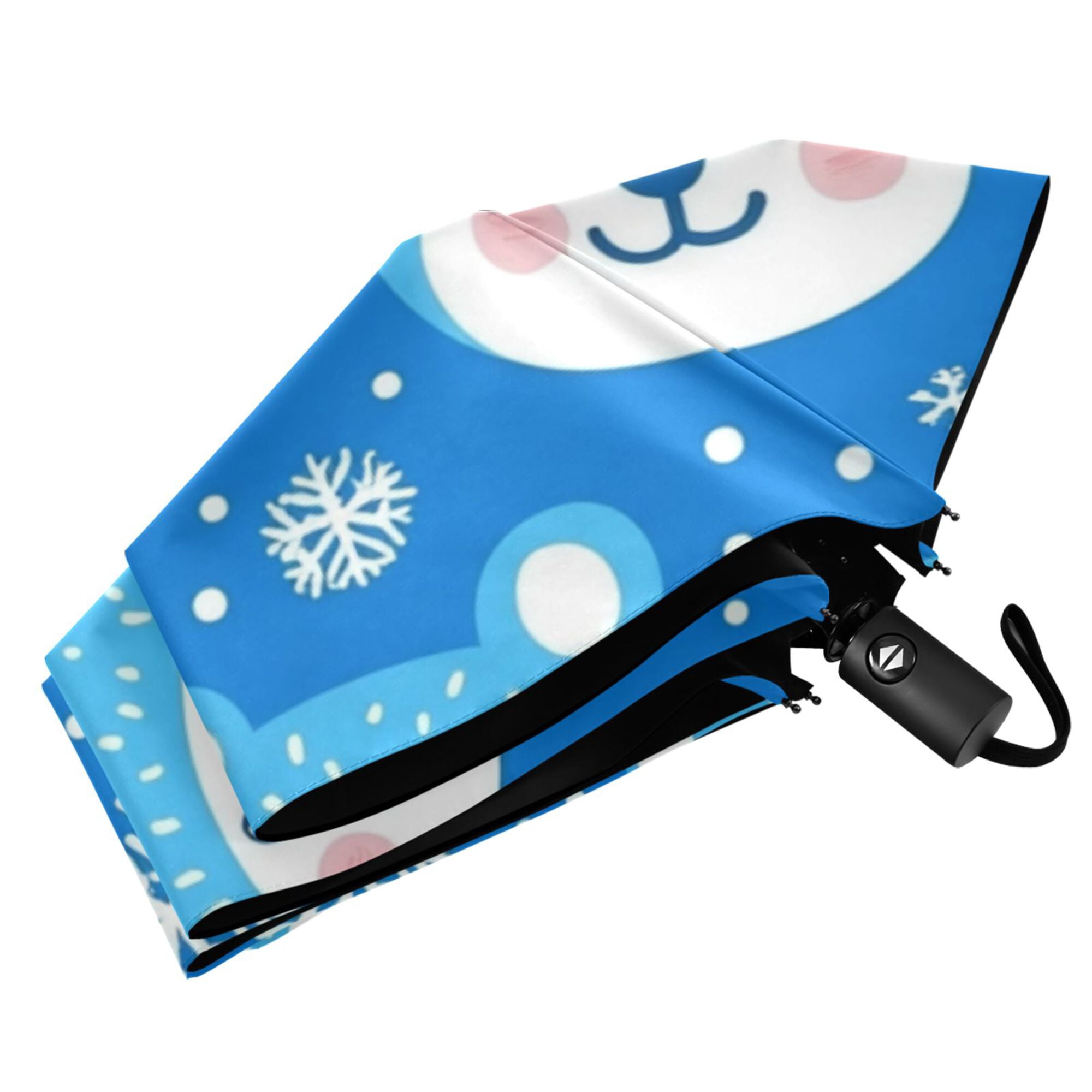 FORMRS Travel Umbrella Folding Auto Open Close Windproof Rain UV Protection, Blue Bears