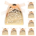 thumbnail image 1 of BRIGHTFUFU 50 Uds. Soportes de papel para Chocolate, tazas de trufa con patrón de rosa hueca, envoltorios de papel con bolas de Chocolate, 1 of 7