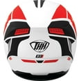 thumbnail image 3 of THH T-810 Hayate Motorcycle Helmet White/Red XXL, 3 of 4