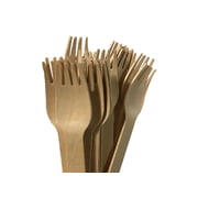 Fork Spoon Knife Combo set | Bio Mart Birch wood Cutlery Set|Natural|Eco-friendly|Heavy Duty,Re-usable Backyard Compostable|Disposable|Biodegradable|Theme Party, Wedding |Pack of 30, 75 or 300