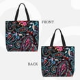 thumbnail image 2 of Balery Paisley Bolsa de Mano para Mujeres con Cremallera, Bolsa de Gimnasio con Compartimentos, Bolsa para Laptop, Bolsa para Trabajo, 2 of 7