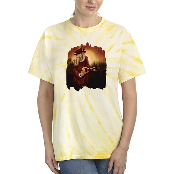 Elephant With Ukulele Tie Dye Cyclone Women -Image by Shutterstock, Female Medium