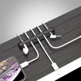 thumbnail image 3 of Cable Clip Organizer, 5pcs Set Black Adhesive Home Cable Organizer For Charger, Cable Clips Silicone Desktop Cable Holder Storage For Phone, 3 of 3