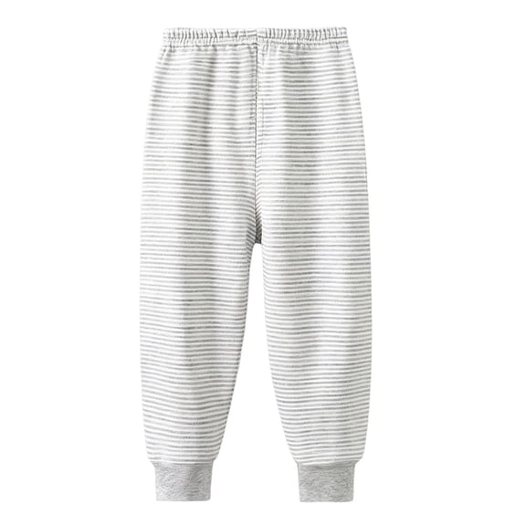 Maean Toddler Thermal Pant Elastic Waist Cotton Loungewear Pant Stretch Soft Comfortable Pants