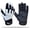 Black - White, variant on Stealth Football Lineman Gloves Black, Battle College Lineman, Be a Villain Not a Joker with Padded Stealth Football Gloves with Protection, Youth, Kids, Men, Boys, Small to XXL Sizes