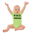 thumbnail image 3 of Big Sis Rocks Younger Little Sister Romper Boys or Girls Infant Baby Brisco Brands NB, 3 of 6