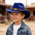 thumbnail image 2 of WXFAZCVU Cowgirl Hat Western Cowboy Hats Straw Wide with Shapeable Brim Sun Hat Going Out Size 3-8 Years, 2 of 3