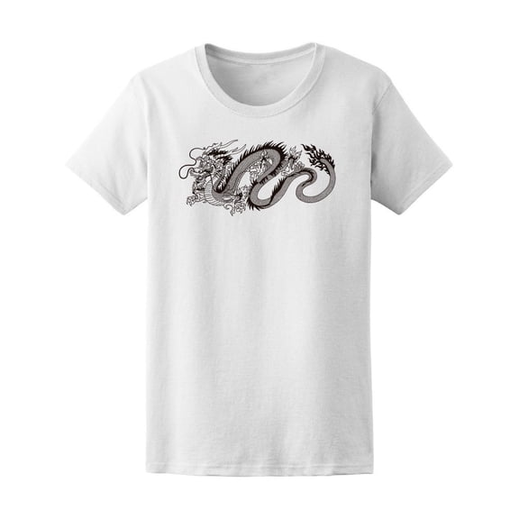Vintage Sketch Chinese Dragon Tee Men's -Image by Shutterstock