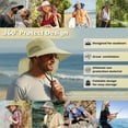thumbnail image 6 of Solaris Polyester Unisex Wide Brim Sun Hat ,with Neck Strap , for Outdoor Hiking, Camping,Gardening,Fishing Safari Caps,Tan, 6 of 7