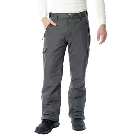cargos insulated charcoal pants snow mens walmart