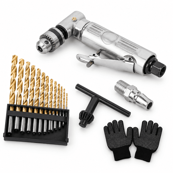 1/4" 90 Degree Air Drill Right Angle Pneumatic Tool