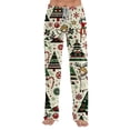 thumbnail image 6 of Women's Comfy Christmas Pajama Long Pants Casual Pj Bottoms for Women Drawstring Lounge Pants Comfy Baggy Sleepwear Fall Winter Home Wear, 6 of 6