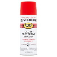2-Pack Value - Rust-oleum stops rust gloss protective enamel cherry spray paint, 12 oz