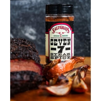 Saltgrass Seven Steak Spice - 12 Oz Bottles, Pack Of 12 | Smoky & Spicy Meat Seasoning By TexJoy