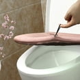 thumbnail image 4 of Toystoory Calentador de baño suave, taburete, tapa lavable, cubierta , almohadilla para asiento de inodoro Juegos de accesorios de baño Rosado, 4 of 6