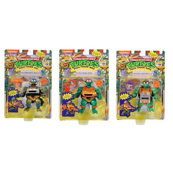 Teenage Mutant Ninja Turtles- TMNT Tossing Pizza 5" Figure Bundle.