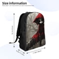 thumbnail image 4 of Balery Dark Red Hooded Girl Mochila - Mochila Estilosa y Duradera para Laptop de 15 Pulgadas con Tela Oxford Impermeable, 4 of 8