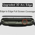 thumbnail image 4 of 2 Pack Apple Watch Series 8/7 41mm 45mm Tempered Glass Screen Protector,(New Version) Full Screen Coverage Bubble Free Anti-Scratch Waterproof Ultra HD Film for iWatch 8/7 (41mm Black), 4 of 4